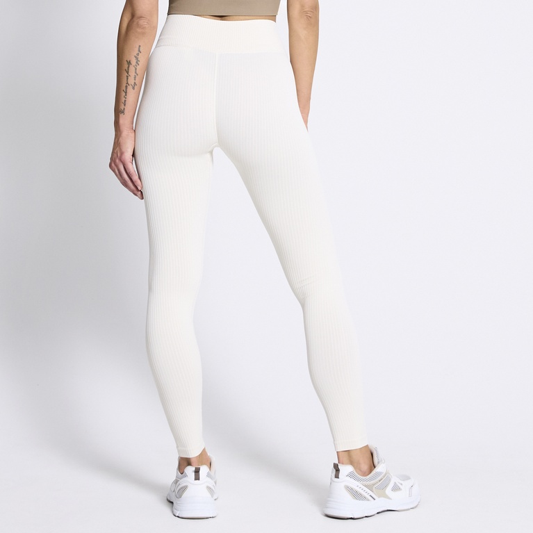 Ribbed training tights "Epic Tights Seamless" Ivory